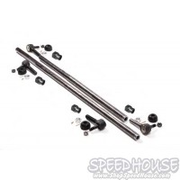 Crossover Steering Tie Rod and Drag Link Kit with Weld Bungs + Thick DOM Tubing